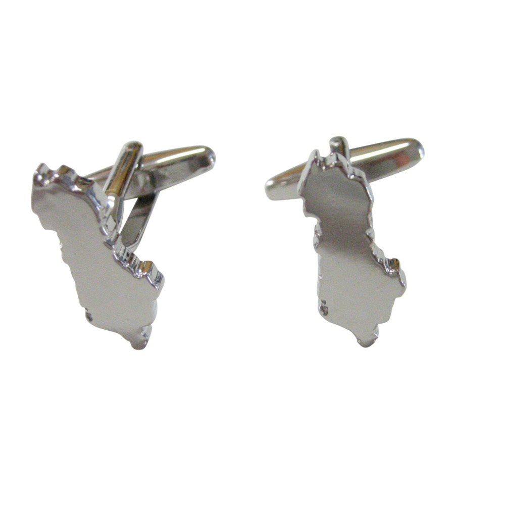 Albania Map Shape Cufflinks - image 1